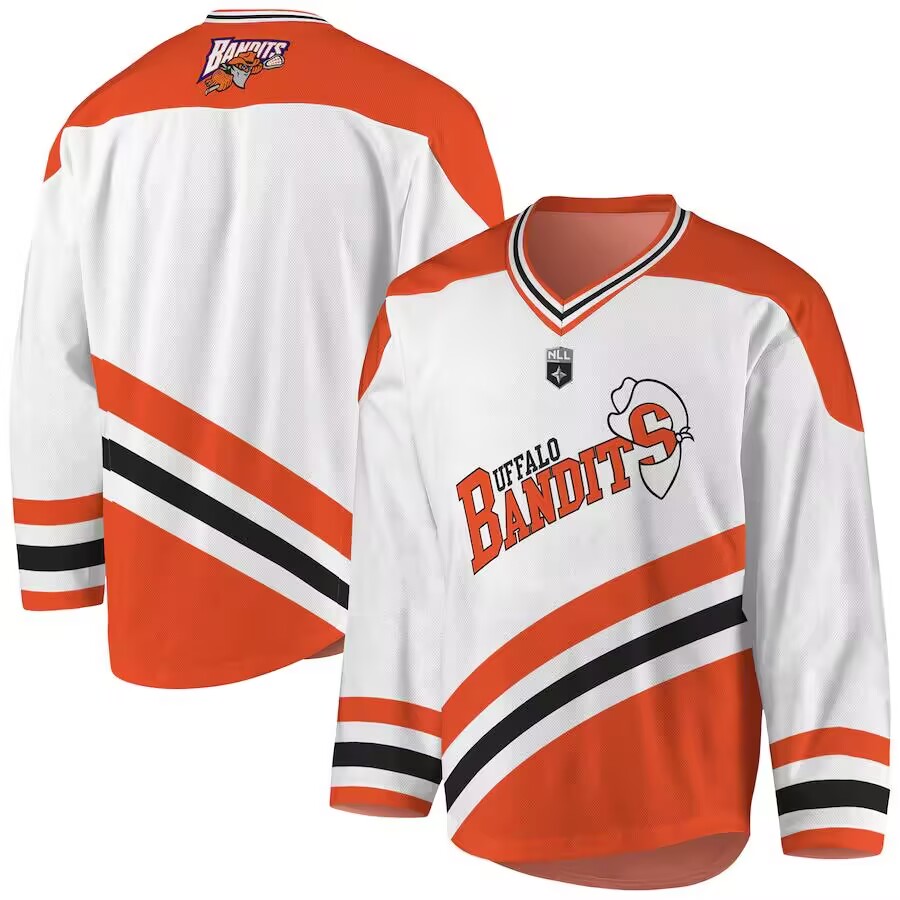 Men's Buffalo Bandits White/Orange Jersey